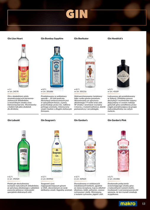 Gazetka Promocyjna MAKRO login Alkohole i akcesoria do serwowania